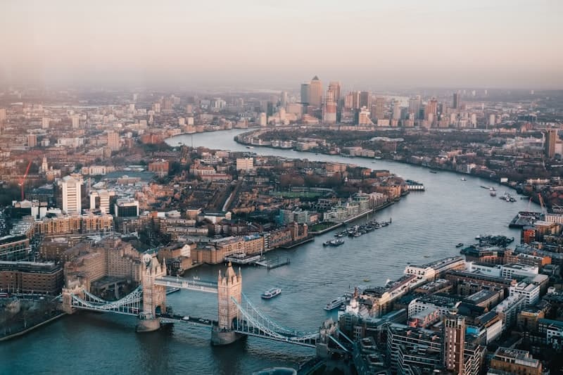 Tower Bridge and the London skyline